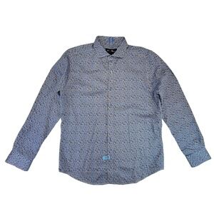 Robert Graham Mens Modern Americana Long Sleeve Button Down Shirt Size L